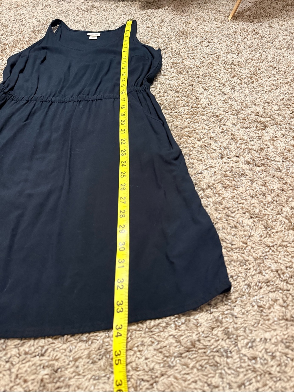 ☀️ Mossimo Supply Co. •  Black Sleeveless Midi Tank Dress • Women’s Small - Picture 9 of 12